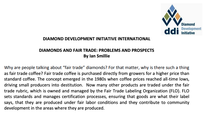 When the Diamond Development Initiative (DDI) was set up, it had a lot of potential. Why has it failed to produce a fair trade diamond?